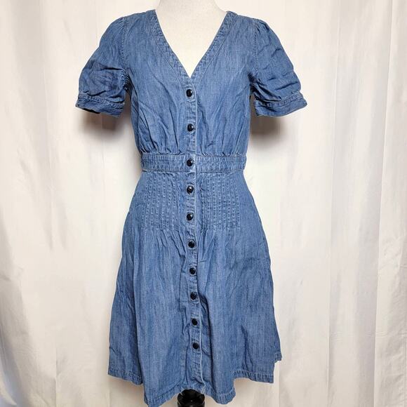 Madewell Dresses & Skirts - Madewell Denim Button Front Dress SZ 2